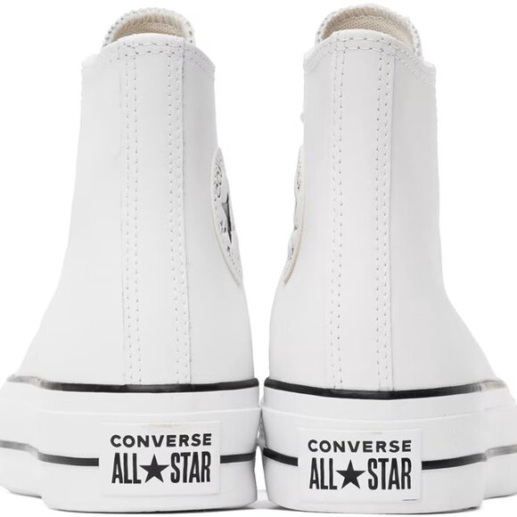 Converse All Star 561676C Platform Hi lift Leather White Mens Size 10 NEW - Picture 10 of 14